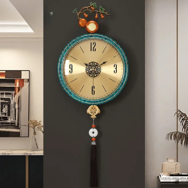 Neue chinesische Messing-Wanduhr für Wohnzimmerdekoration