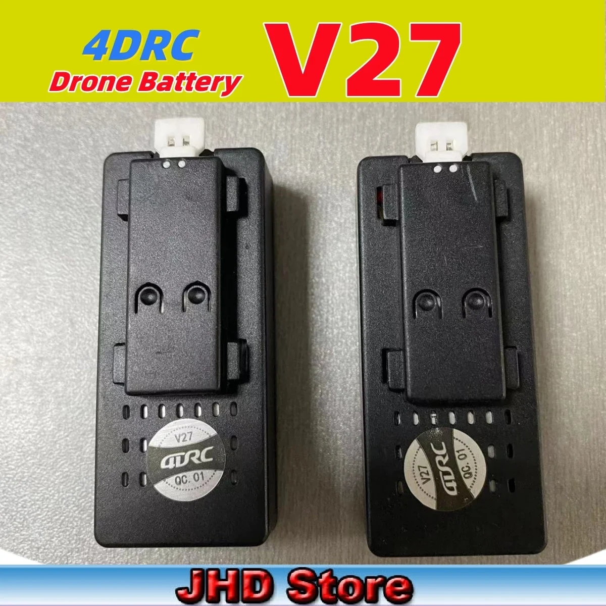 

JHD Drone Battery V27 For Original 1000mAh 4DRC V27 Drone RC Battery For RC Drone Accessories 4D-V27 RC Drone Battery