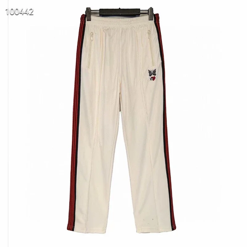 Need Classic Multicolor Stripes Pants Men Women 1:1 High Street Pants Apricot Track Trousers