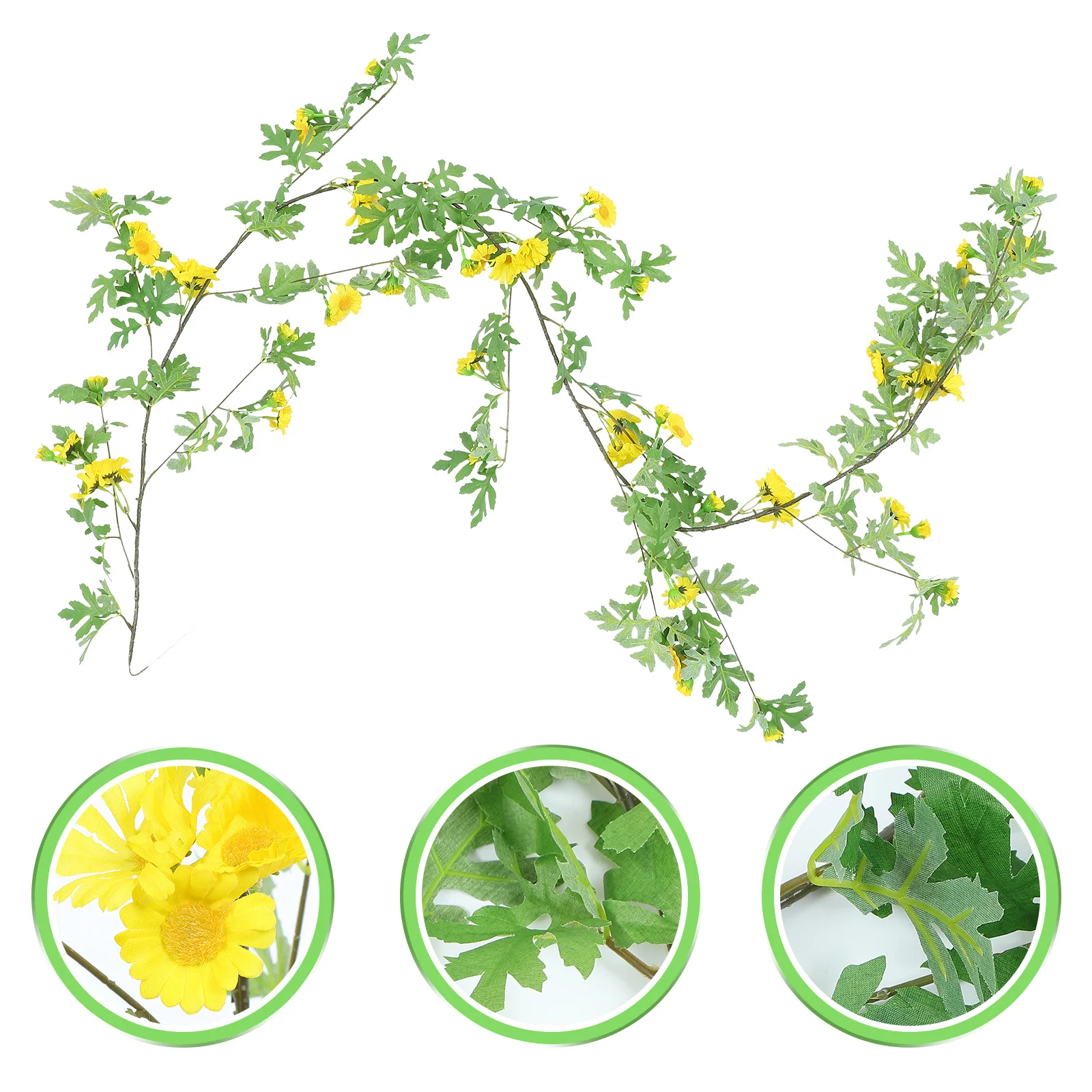 

1Pcs Artificial Daisy Cane Hanging Vine Rattan Decoration for Thanksgiving Halloween Party Home Garden Wall Ornament