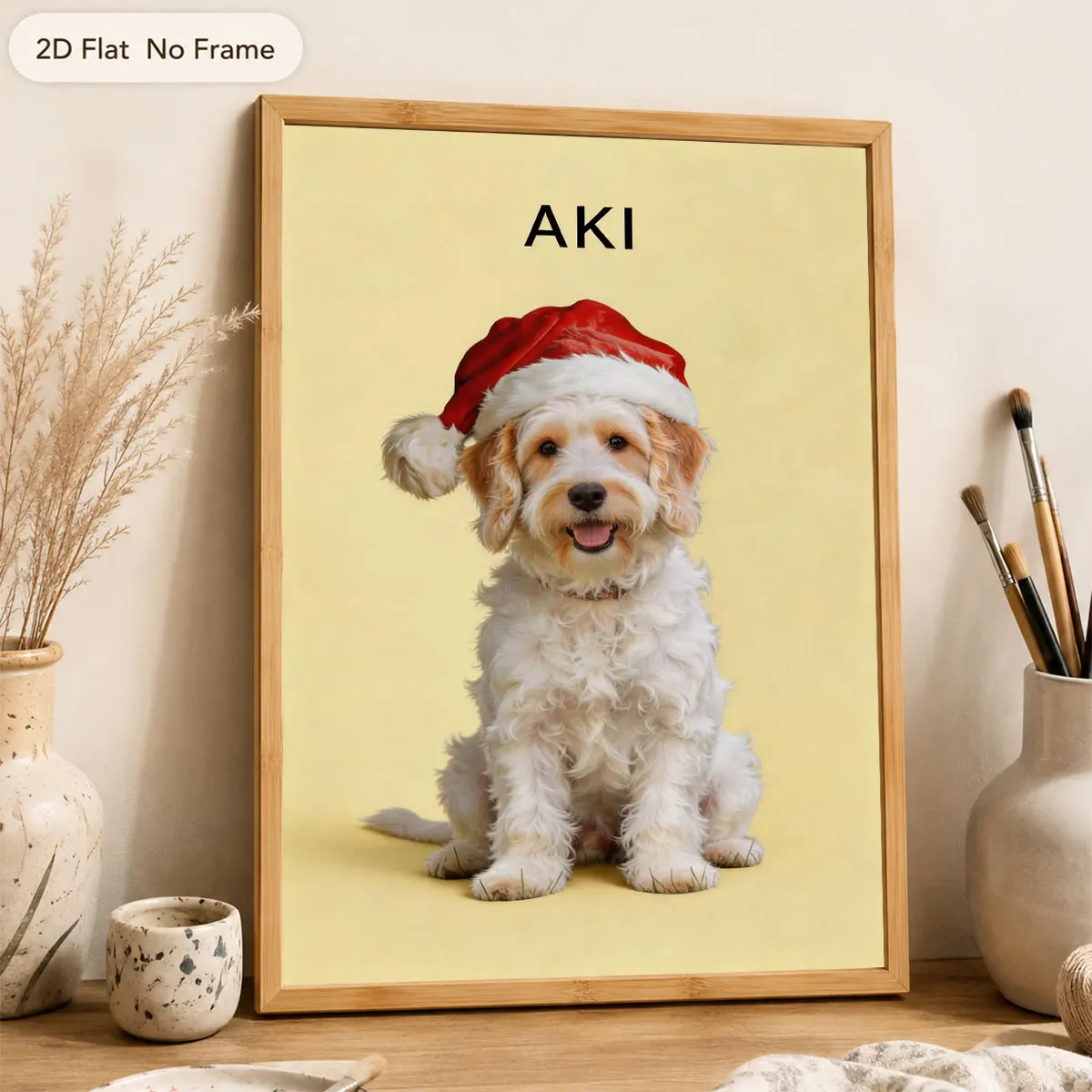 Custom Pet Posters Personalized Canvas Printing Custom Pet Photos Dog Cat Portrait Wall Art Custom Christmas Gifts Wall Decor