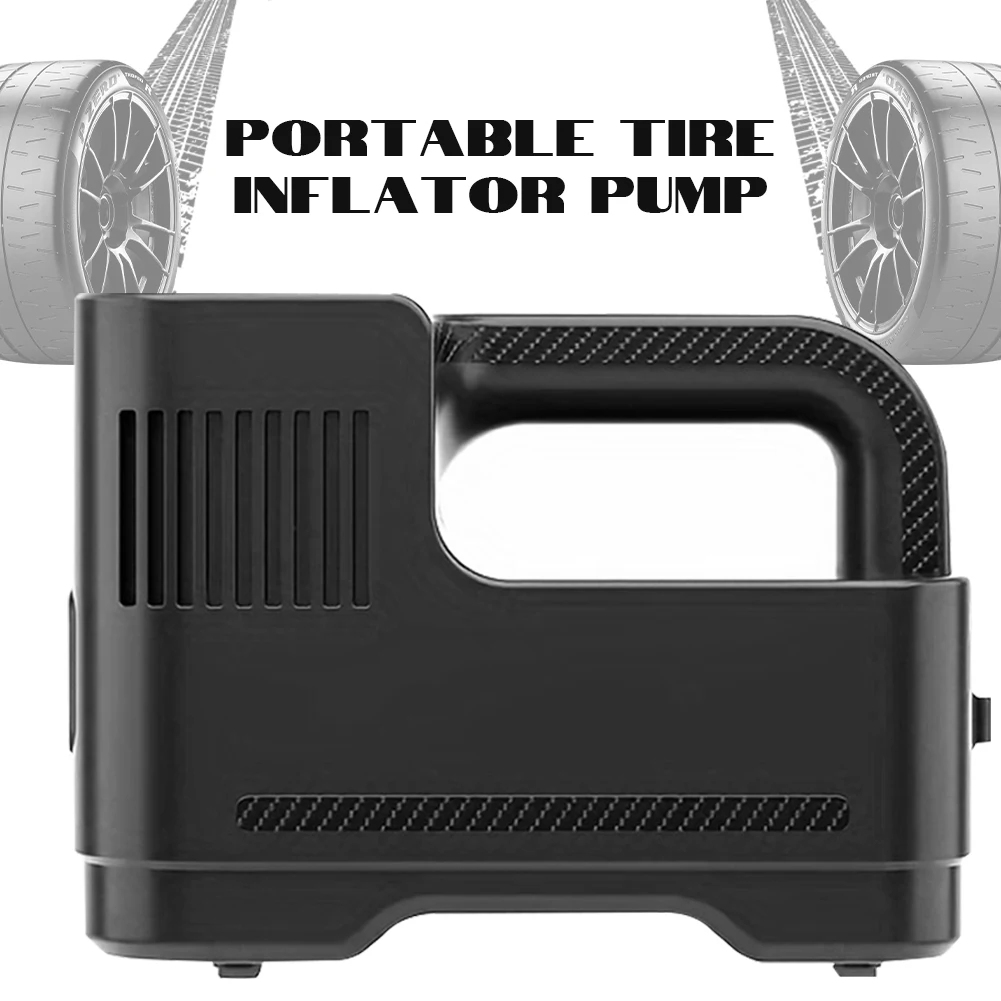 

Автомобильный воздушный насос 150PSI с манометром, электрический насос для шин со встроенной LED-подсветкой, компрессор для велосипедов и мотоциклов