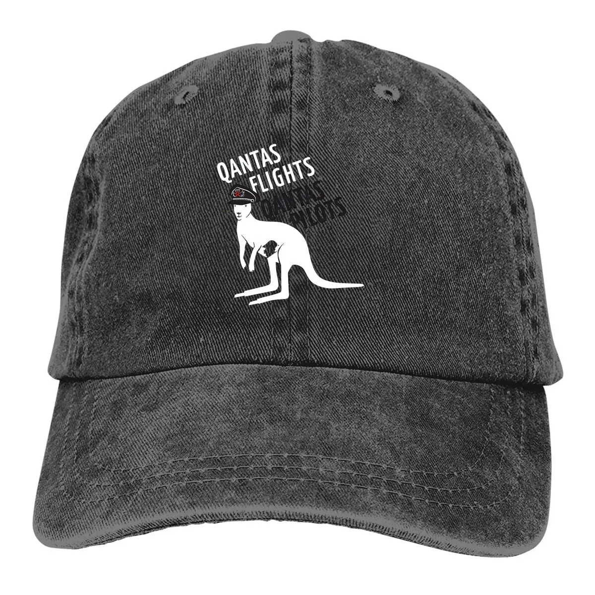 Summer Cap Sun Visor Qantas Flights, Qantas Pilots Hip Hop Caps Australian Kangaroo Cowboy Hat Peaked Hats