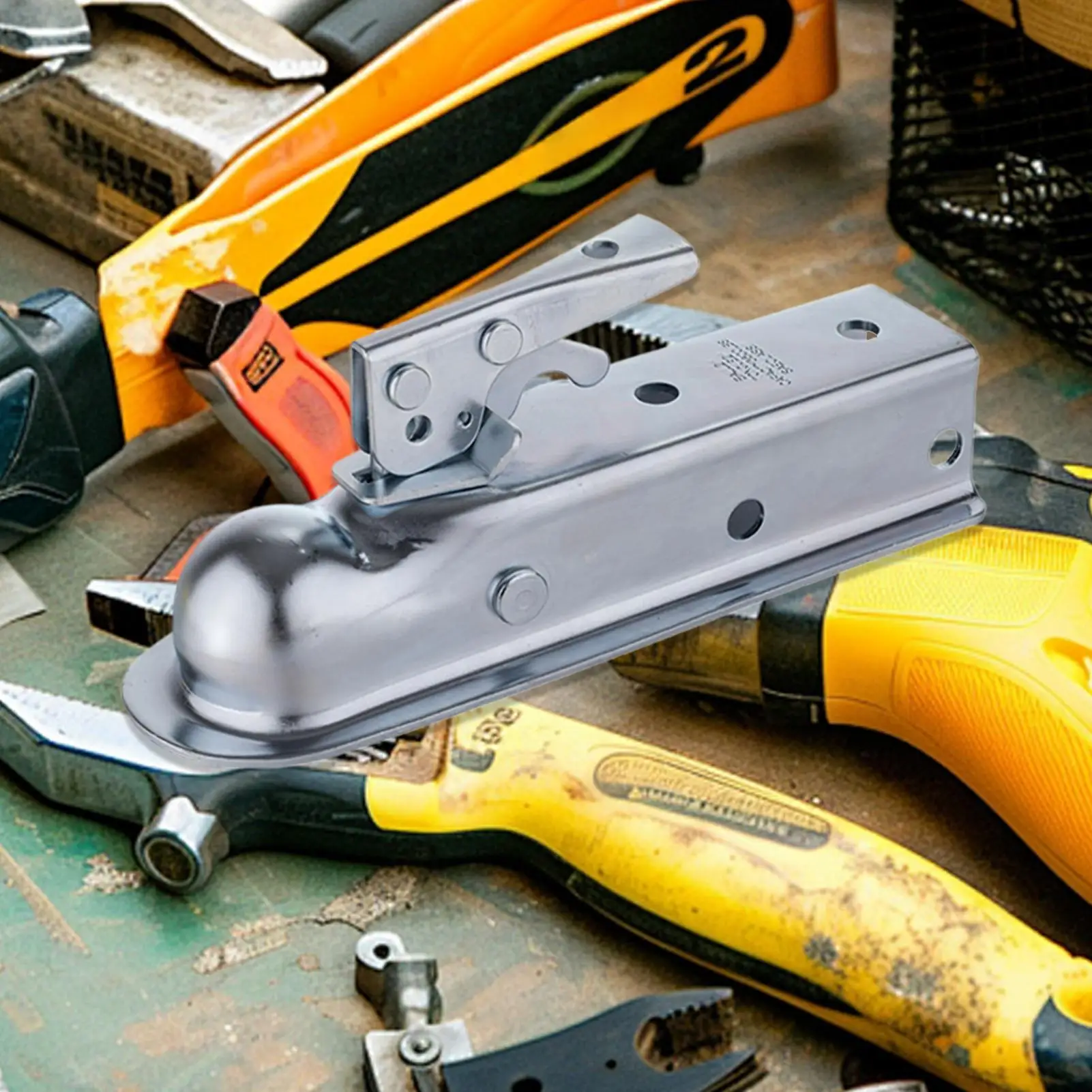 Universal Trailer Coupling Hitch Pressed Steel For Unbraked Trailers Trailer Hitch Towing Coupler Mount Camp Caravan Accessory - Image 4