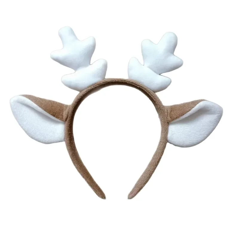 1 Piece of Christmas Plush Headband, Festive Atmosphere, Christmas Party, Winter Street Style, Cute and Eye-catching