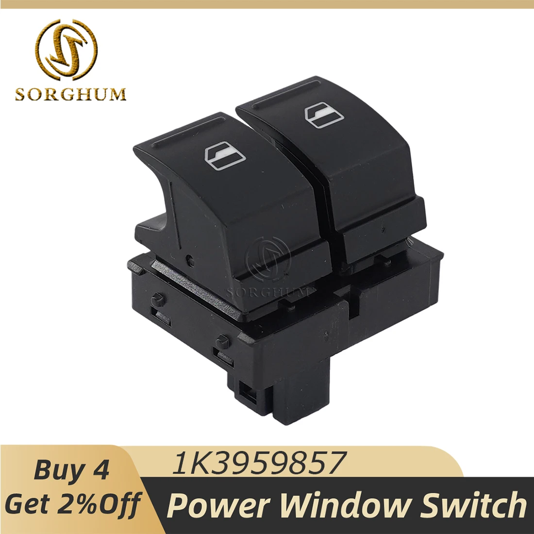 

1K3959857 2K0959857 1K3959857A Driver Side Electric Door Window Switch Replacement For VW Caddy 2K Jetta EOS Golf MK5 Passat B6