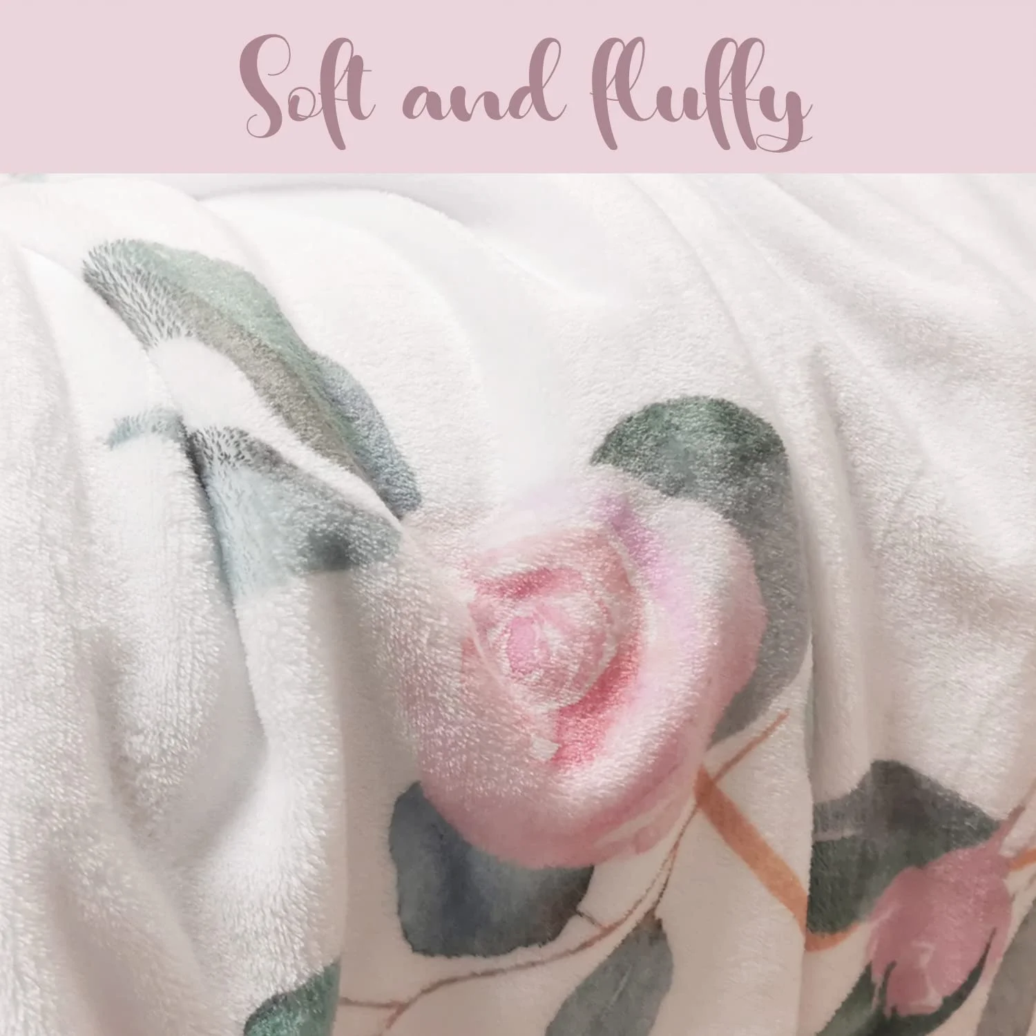 Manta para fotografía de bebés VIKAMA de 1 a 12 meses, manta para fotografía de hitos de crecimiento del bebé con estampado floral de hojas verdes y rosas rosas