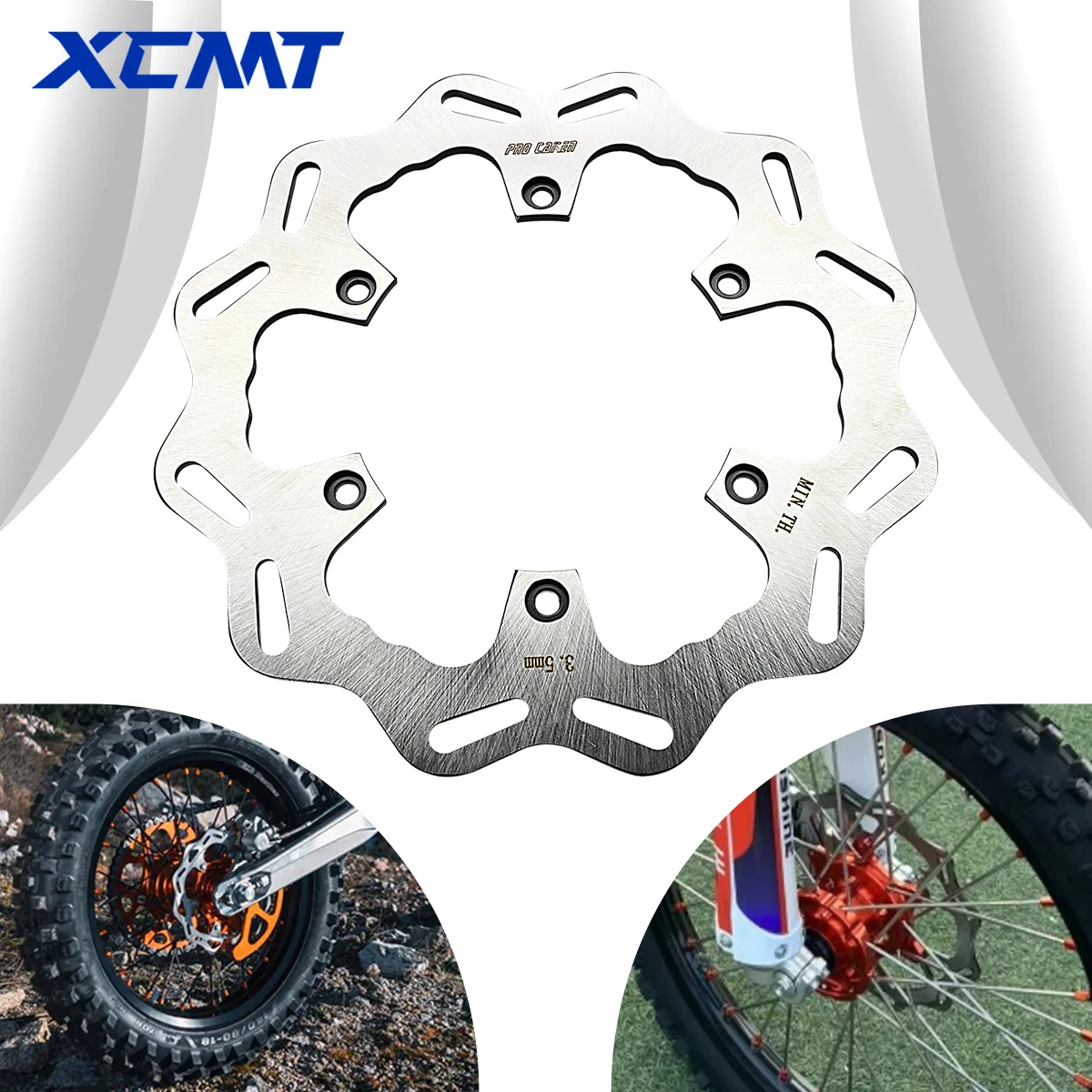 

Motorcycle 220/260 CNC Front Rear Brake Discs Rotors For KTM EXC EXCF SX SXF XC XCW XCF TPi Six Days 125 200 250 300 350 400 450