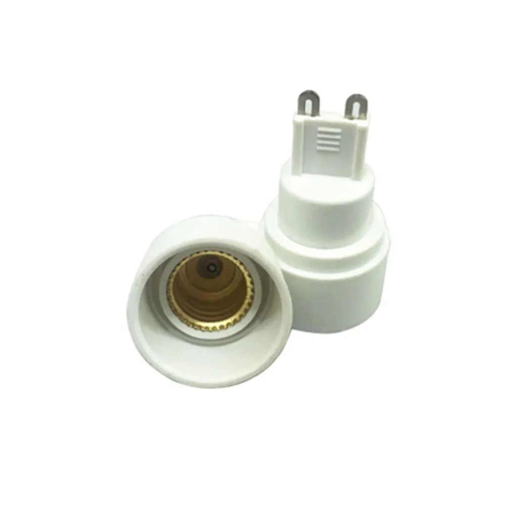 1Pcs G9 To E14 Light Socket Adapter E14 Lamp Bulb Base Holder Converter Halogen Lighting Accessory White