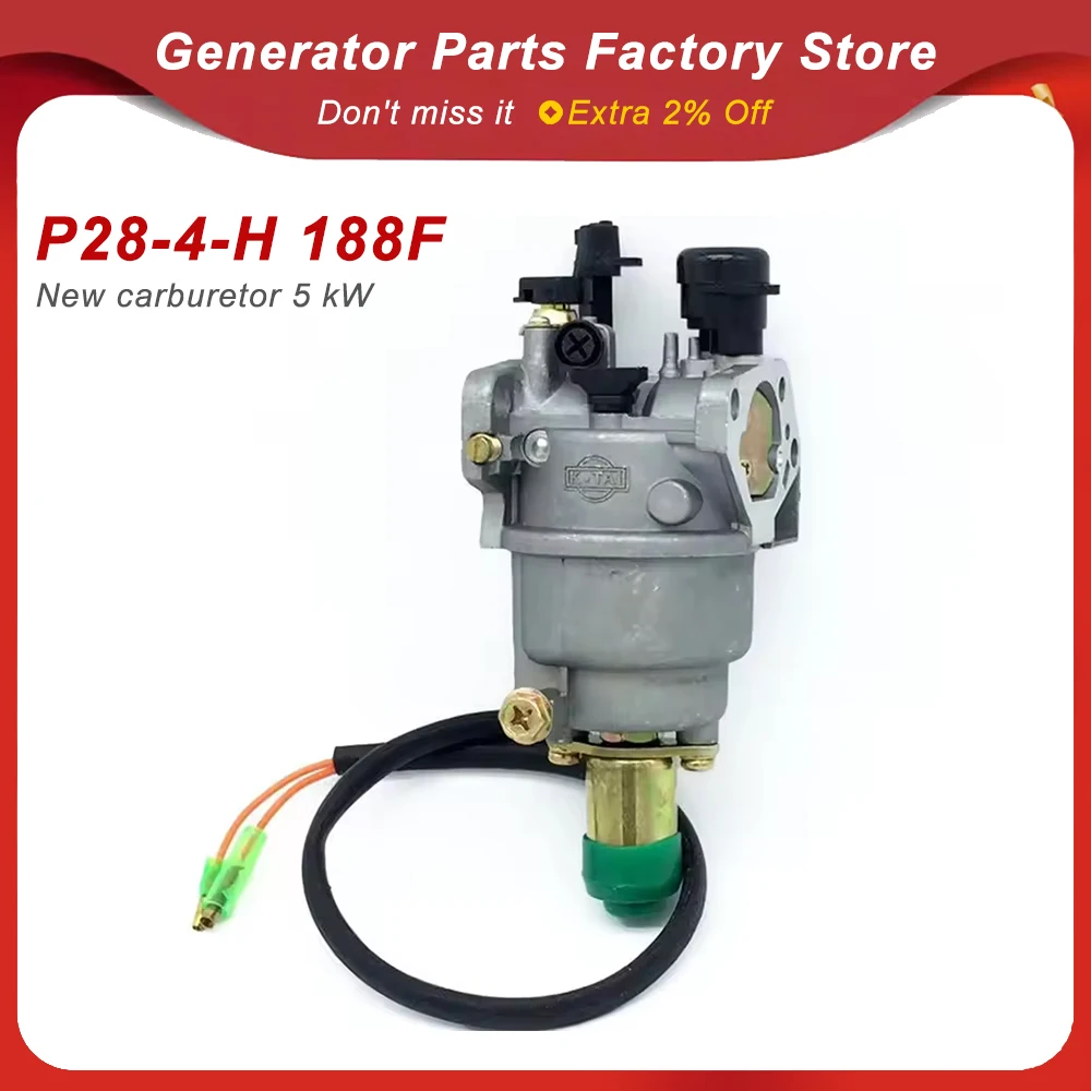 New Type Carburetor 5kw Generator Part P28-4-H 188F Manual