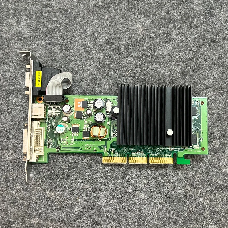 Karta graficzna do nVIDIA FX6200 256M AGP 4x 8X DDR2 VGA+S video+DVI 64bit AGP Karta Graficzna pny Cicha, fabrycznie nowa — zdjęcie produktu 6