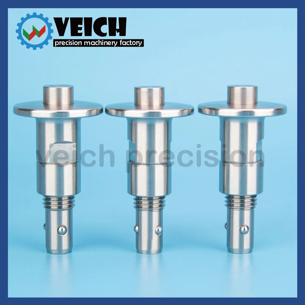 

VCN126 Button Quick Release 3 Balls Lock Pins All Stainless Steel Mushroom Handle Locating Pins M8/M12 Screw Pin Diameter 6/10mm