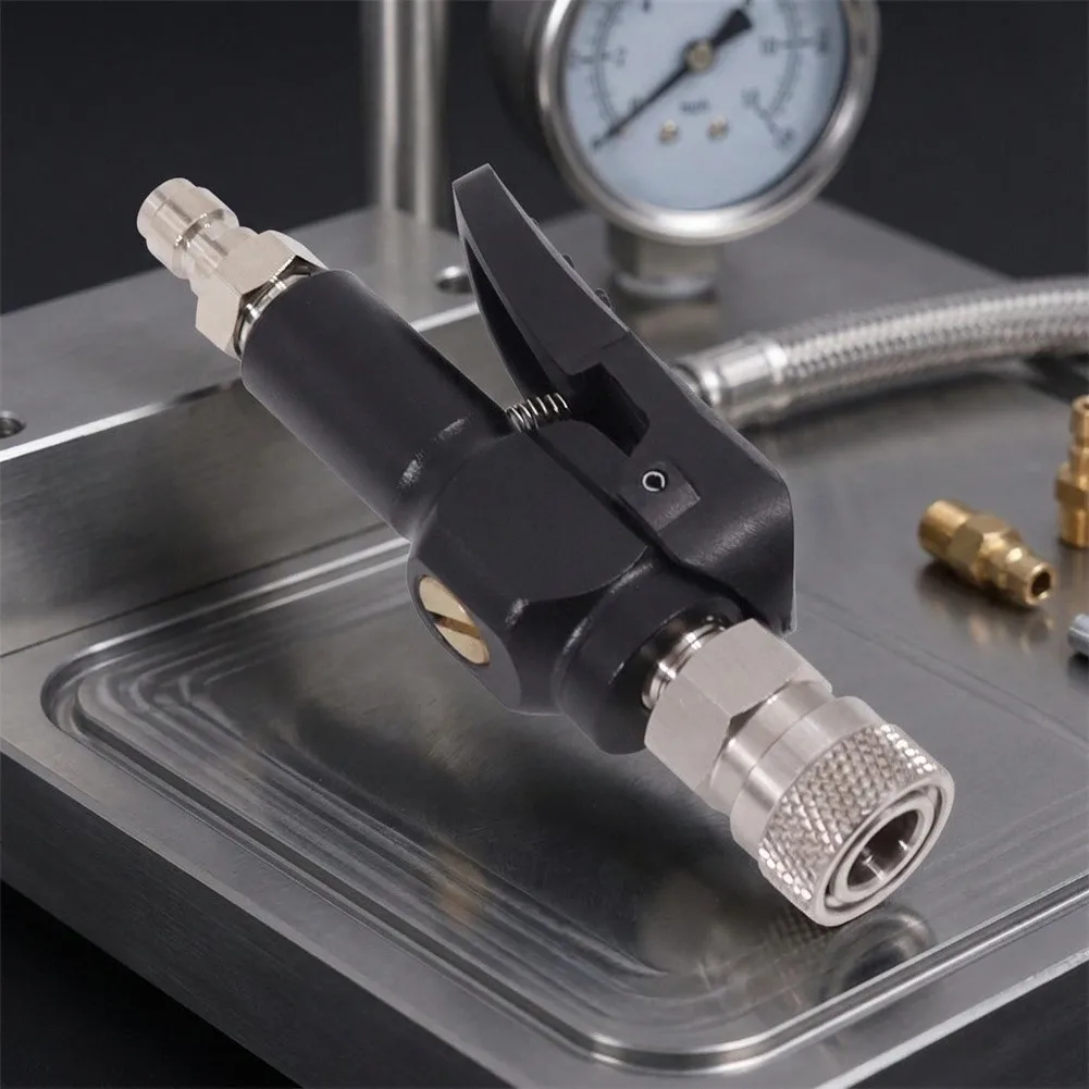 300Bar Max Pressure Quick Connect Adapter 8mm Female Fitting with One Way Valve for Safe High Pressure Gas Handling