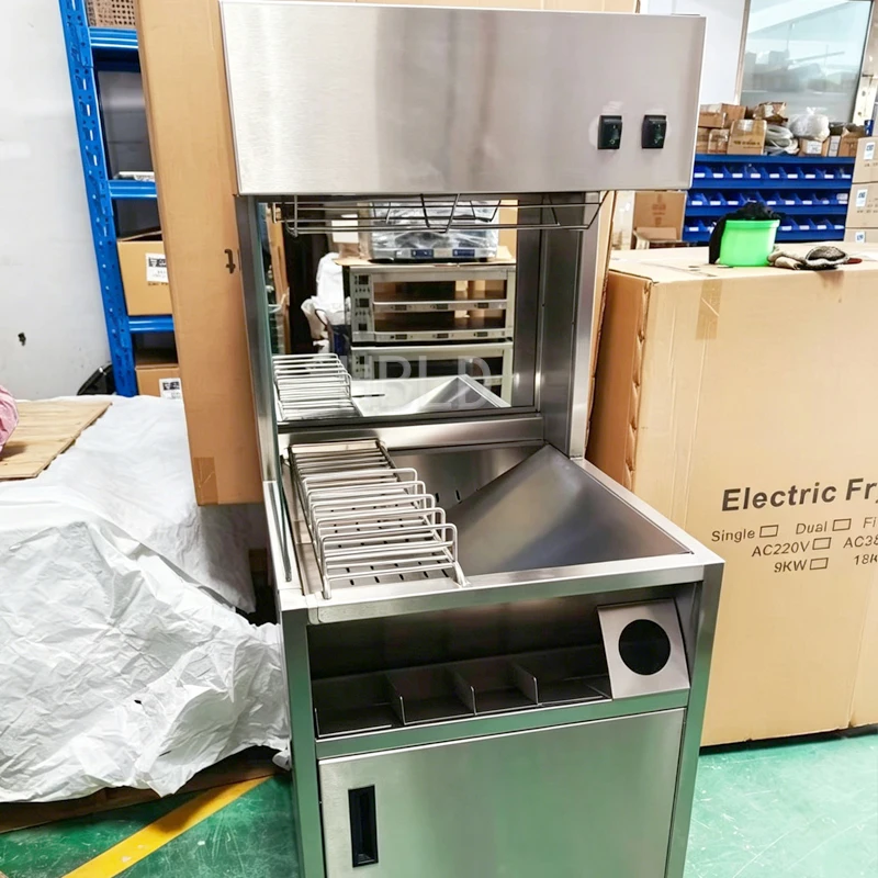 

Вертикальная коммерческая фритюрница для картофеля фри с функцией подогрева, многофункциональная, с термоизоляцией, для пищевой промышленности