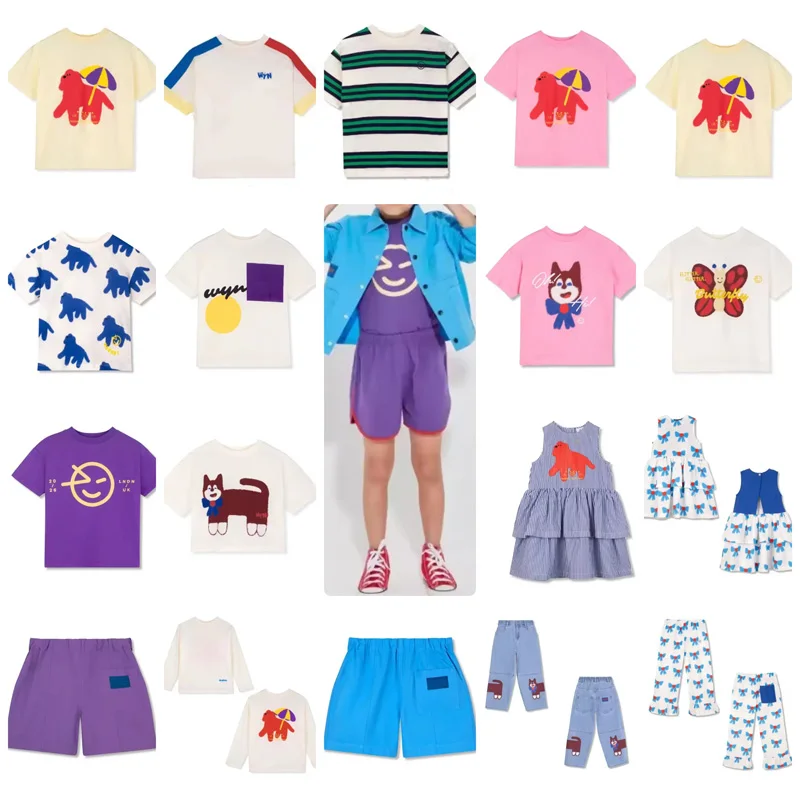 PER-SALE 2026 Summer Wyn Baby Girls Cute Sets Print Kids T-shirts and Pants Sweater Girls dress Sets Flower Girl Children Blouse