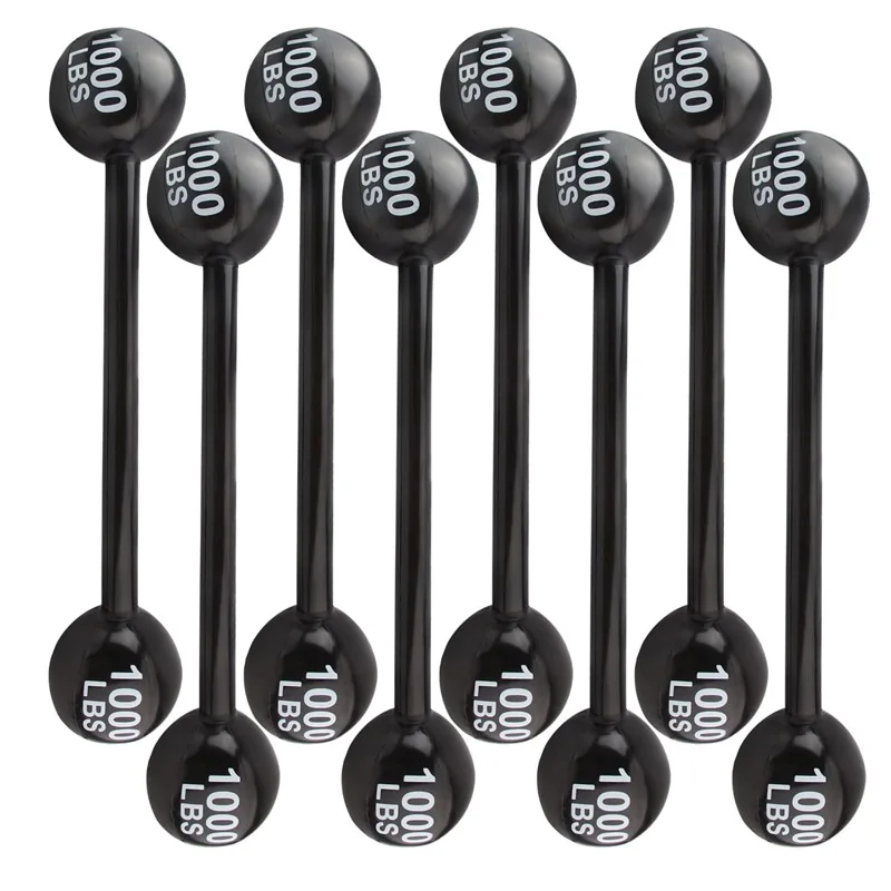 4PCS Inflatable Dumbbell Barbell Party Supplies For Girls Boys Fake Weights Cosplay Prop Kids Birthday Halloween Christmas Gifts