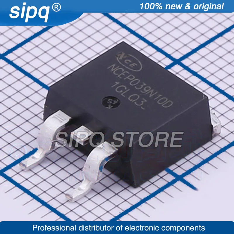 

10PCS/LOT NCEP039N10D P039N10D TO-263-2 N-Channel Super Trench Power MOSFET Brand New and Original In Stock Authentic Product