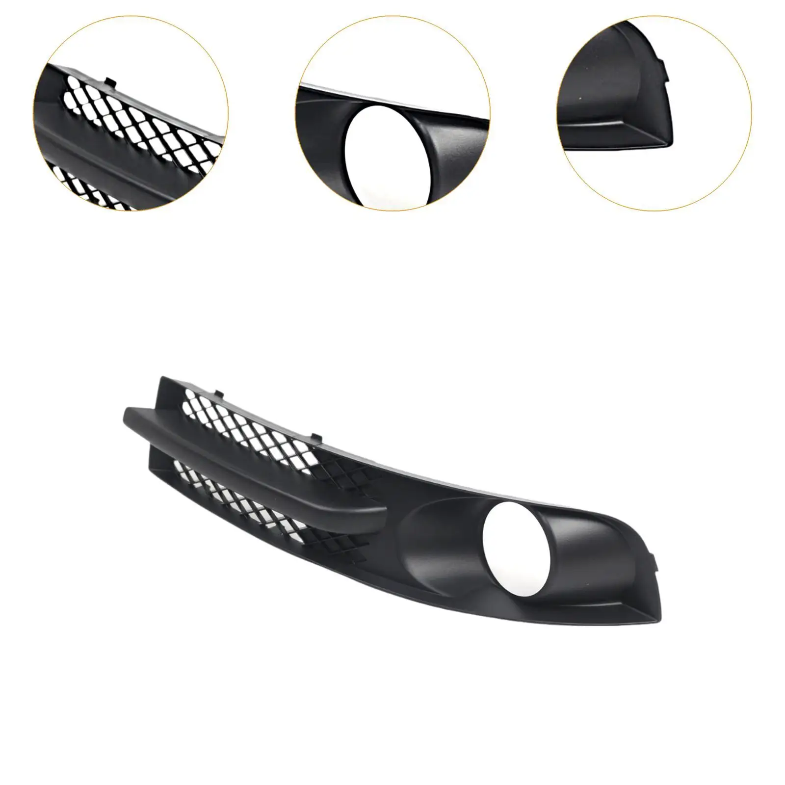 Front Bumper Fog Light Grill Professional Easy Installation Replaces Repair Parts 7M3853684C Right for VW Sharan 2001-2010
