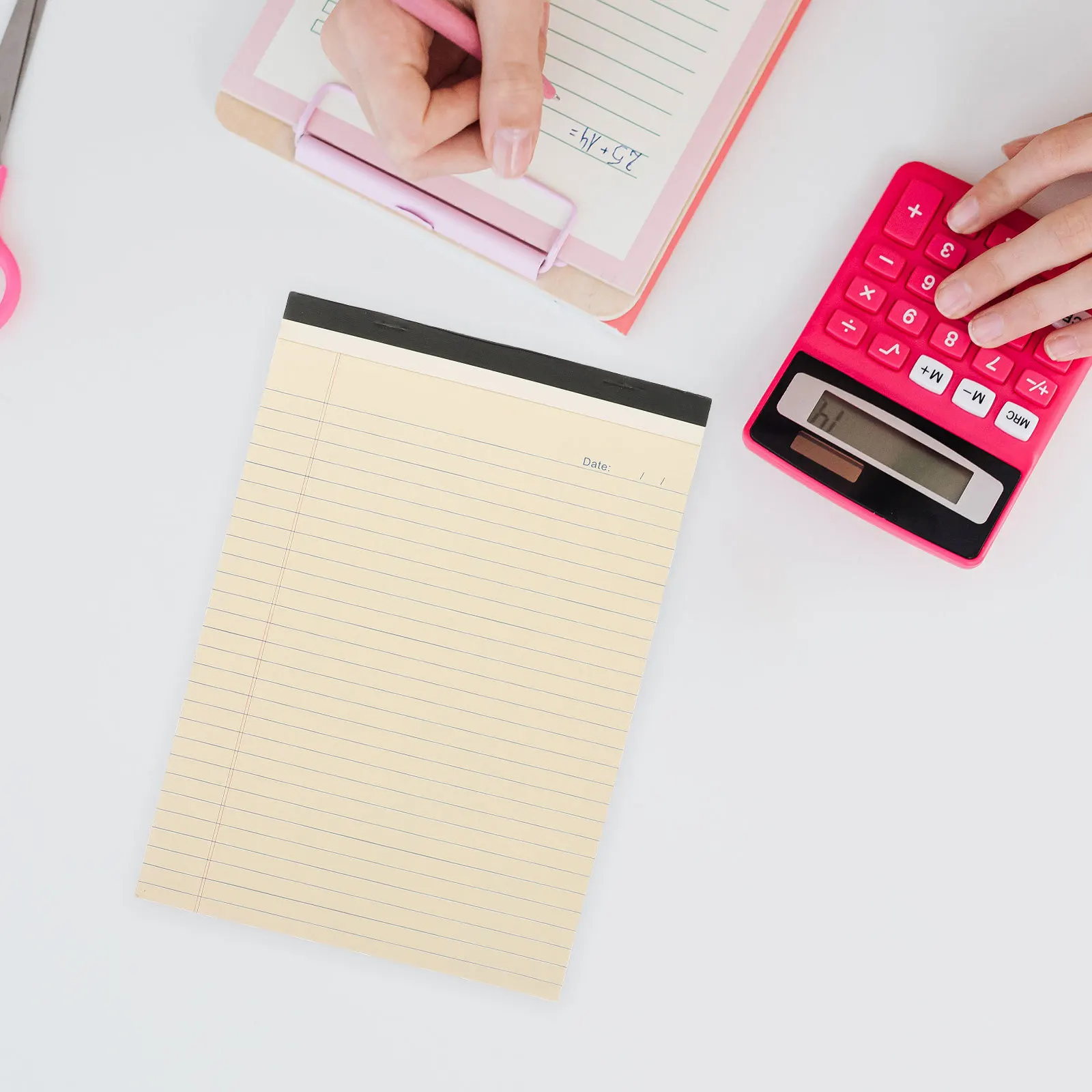 4Pcs Tear Off A4 Notepad Lined Paper Undated Note Pads Portable Planner Memo Pad Office School Supplies Notepad