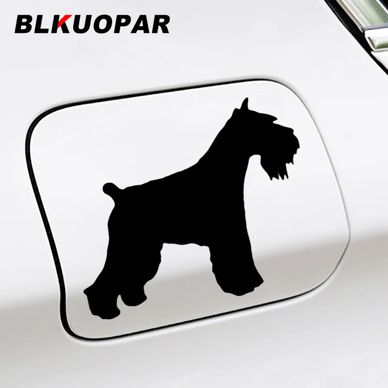 BLKUOPAR Schnauzer Dog Animal Silhouette Car Stickers Creative Decal Graphics Die Cut Bumper Windows Trunk Laptop Car Styling