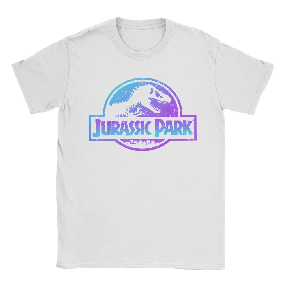 

Футболка с логотипом Jurassic Park Blue & Purple Fossil, мужская хлопковая забавная футболка с круглым вырезом, женская одежда с короткими рукавами, одежда с графическим принтом