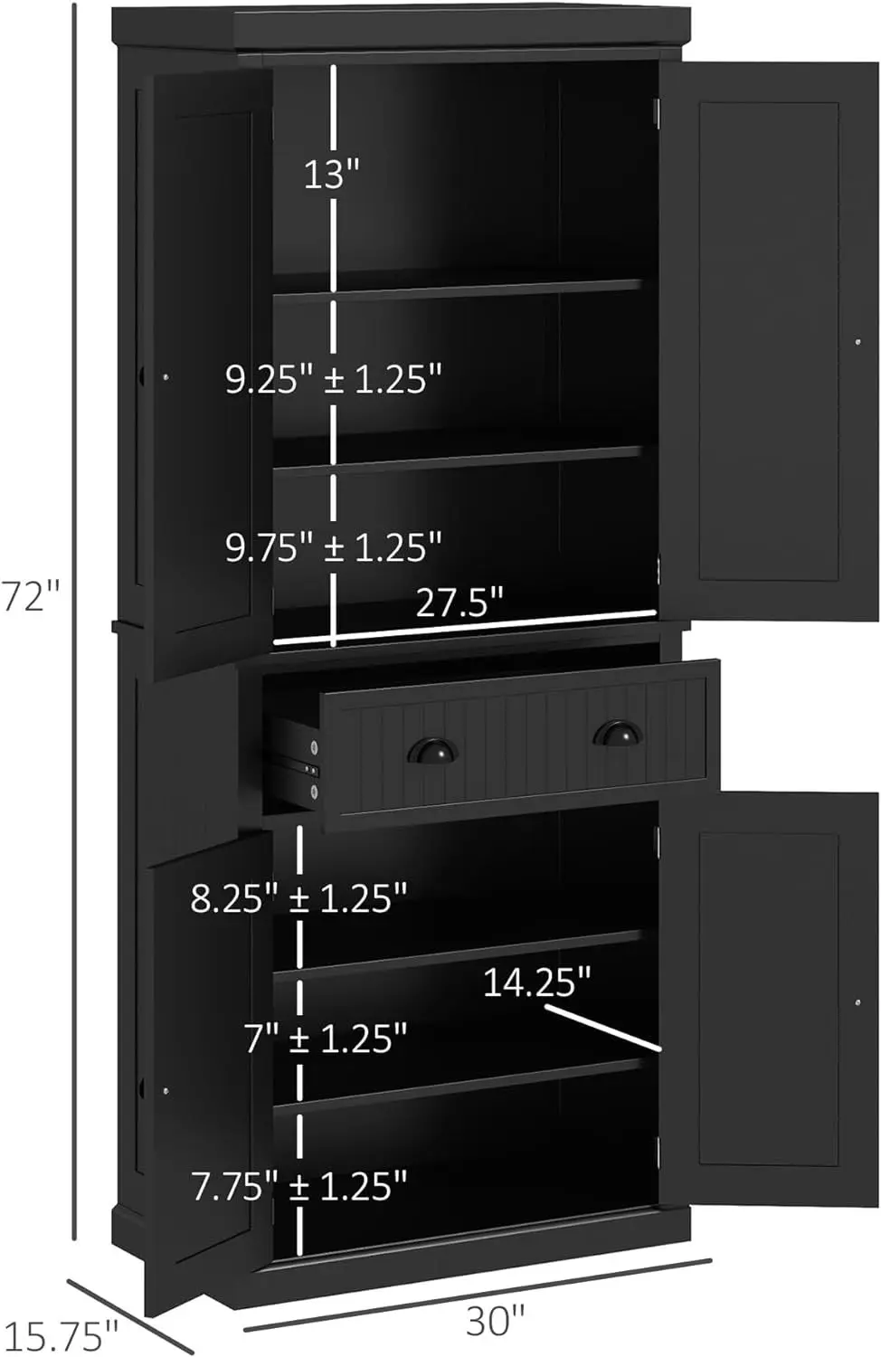 Side cabinet, kitchen floor-to-wall cabinet, modern simple home living room locker, high-end hot sale