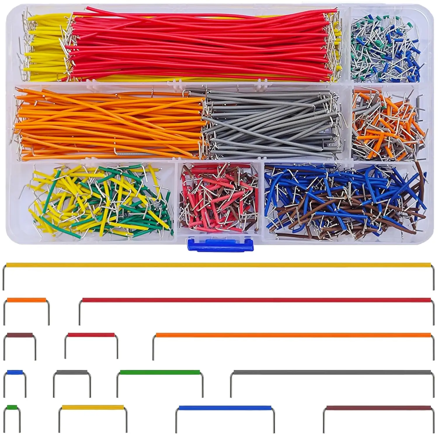 Suitable for Arduino, DIY projects, PCB circuits, broadband jumper kits, 14 types of pre formed solderless connection cables