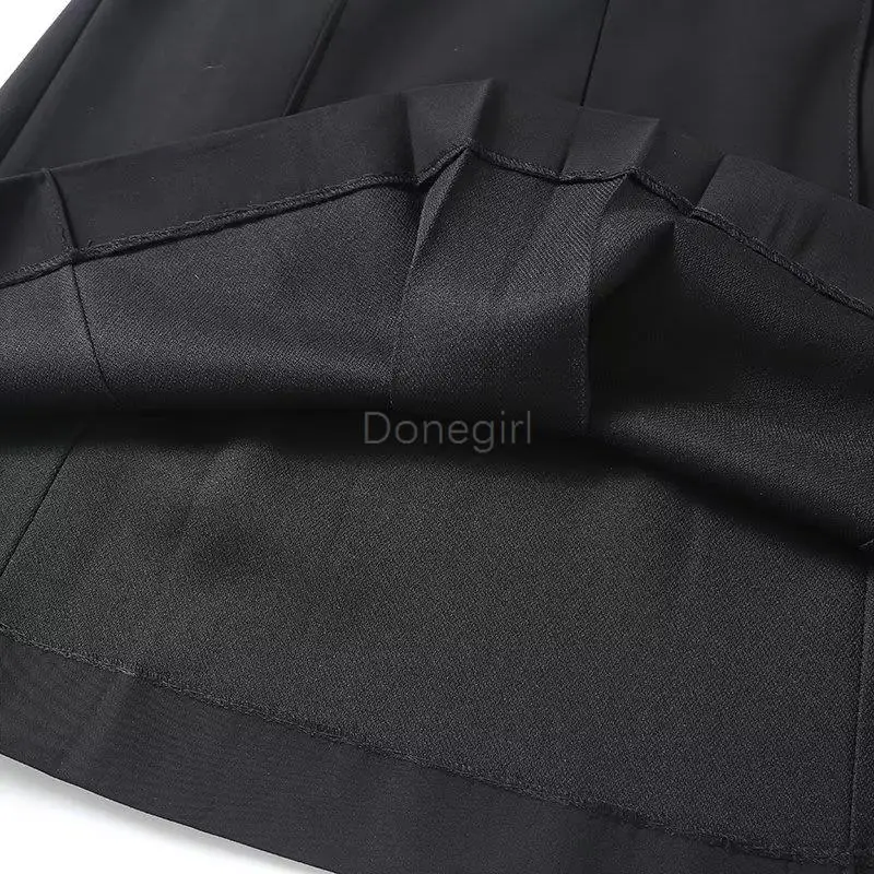 Donegirl-pantalones cortos plisados para mujer, faldas sencillas y versátiles, informales, elegantes, Primavera, 2024