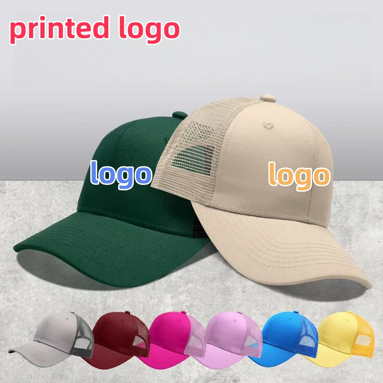 Professional Custom Logo Mesh Cap Sunscreen Sun Visor Cap Casual Sun Hat Designer Snapback Caps Printing Baseball Cap