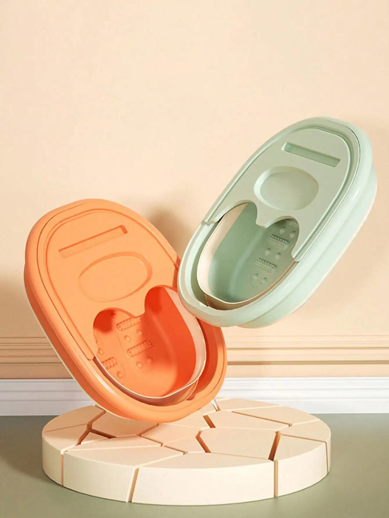 

Foldable Footbath Massage Buckets Wash Basin Home Laundry Tub Buckets Portable Foot Soaking Household Sauna Pedicure Bathtub