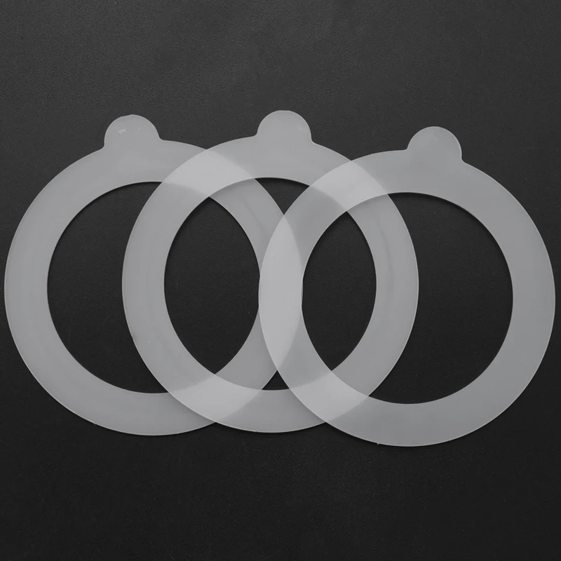 ปะเก็นซีลซิลิโคนสำหรับเปลี่ยน20ชิ้นแหวนปิดปะเก็นซิลิโคนกันอากาศเข้าขวดโหลกระป๋องใส่ปากปกติ