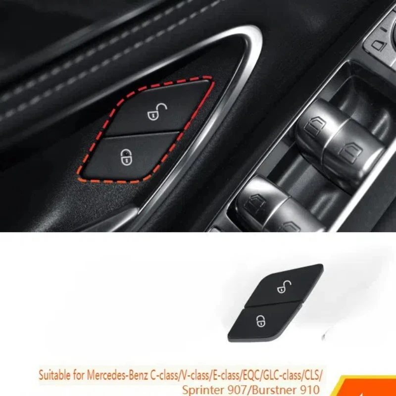 For Mercedes Benz C-Class E-Class V-Class Door Lock Switch Button C200E300 GLC W205 Central Control Door Lock Button