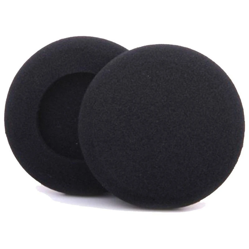 Espuma Macia Substituição Ear Pads, Almofada Esponja, Fones De Ouvido Tampa, Fone De Ouvido Acessórios, 50mm, 10Pcs