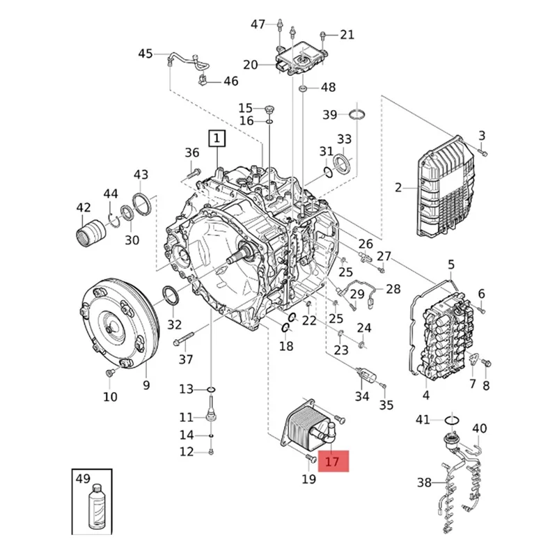 

31492805 Transmission Oil Cooler For Volvo XC60 MK2 V90 S90 2021- Car Oil Radiator Cooler