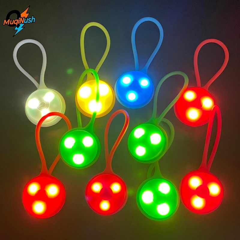 

MuqiNush 7pcs LED Running Light Silicone Night Waterproof Safety Signal Light Suitable For Runners Riding Bicycles Walking Dogs