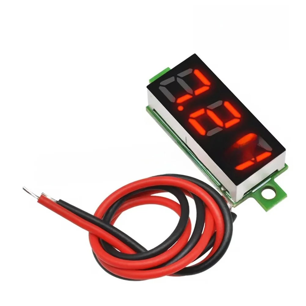1pc 0.28-inch Digital DC Voltmeter With Digital Display Two-wire DC 5-30V For Electronic Applications Accessories