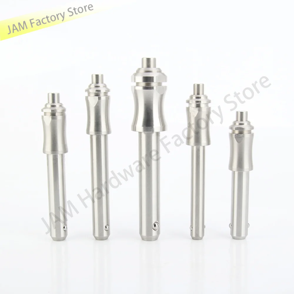 

Length10-100mm Quick Release Ball Locking Pin MJ113 Stainless Steel Positioning Pin Ball Lock Pin Metal PinsWith Rope