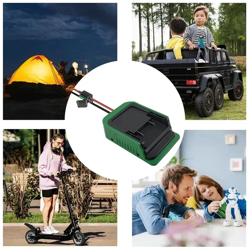 Adapter do akumulatorów Power Wheels, konwerter do HIKOKI, do akumulatorów HITACHI 18V 36V, do zasilania DIY, ciężarówek, robotyki, zabawek RC — zdjęcie produktu 6