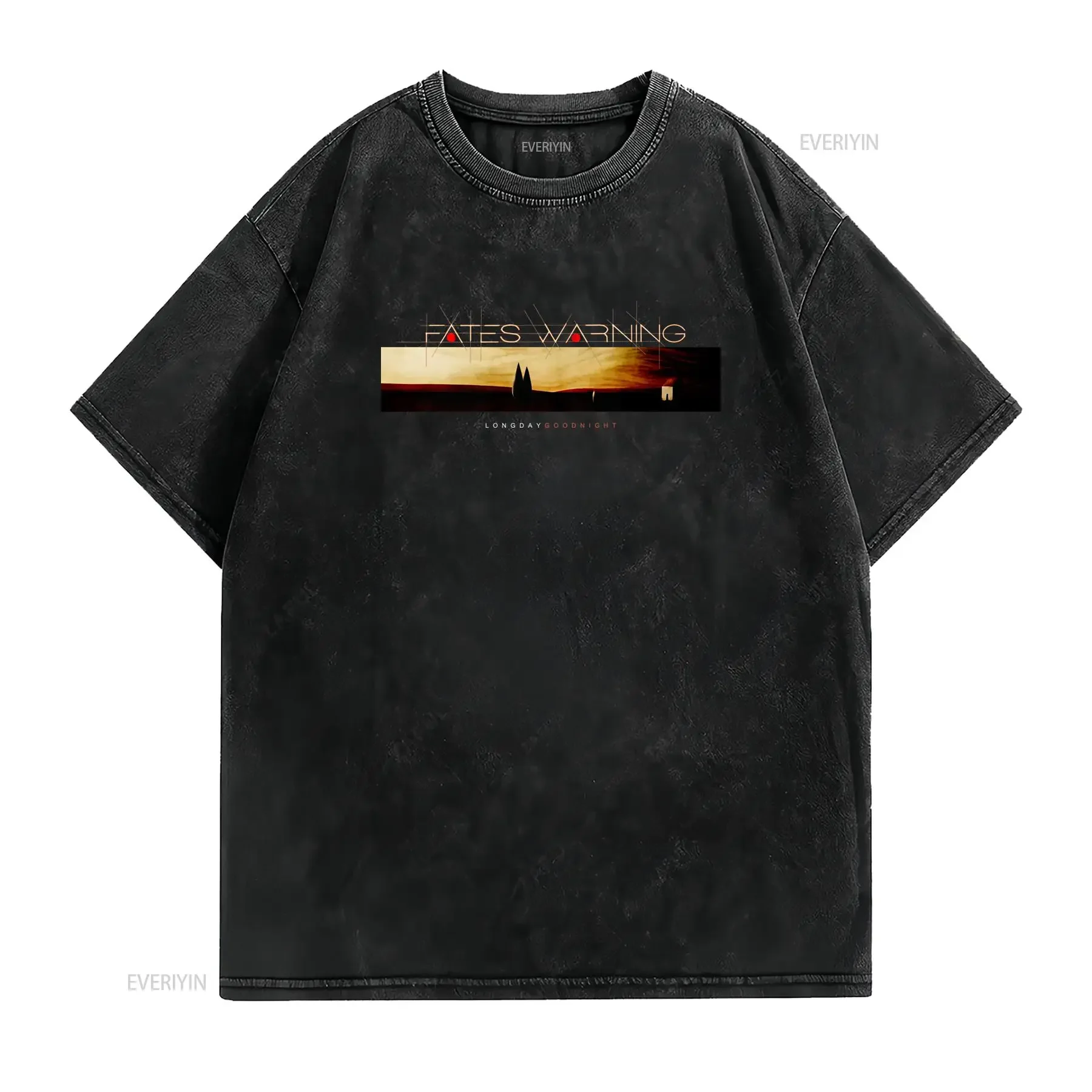 Camiseta Nueva 2026 Long Day Good Night de Fates Warning vintage Washed graphic streetwear Comfortable designer clothes