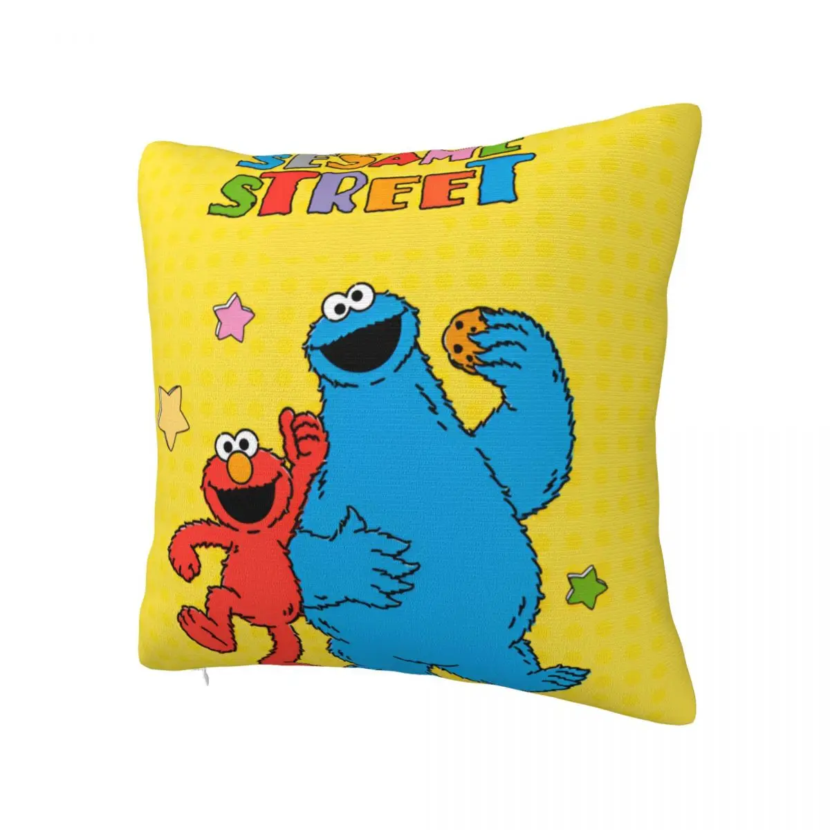 Sesame Streets Cookie Monster Pillowcase Printing Cushion Cover Decoration Cartoon Cute Pillow Case Cover Home Dropshipping 45cm