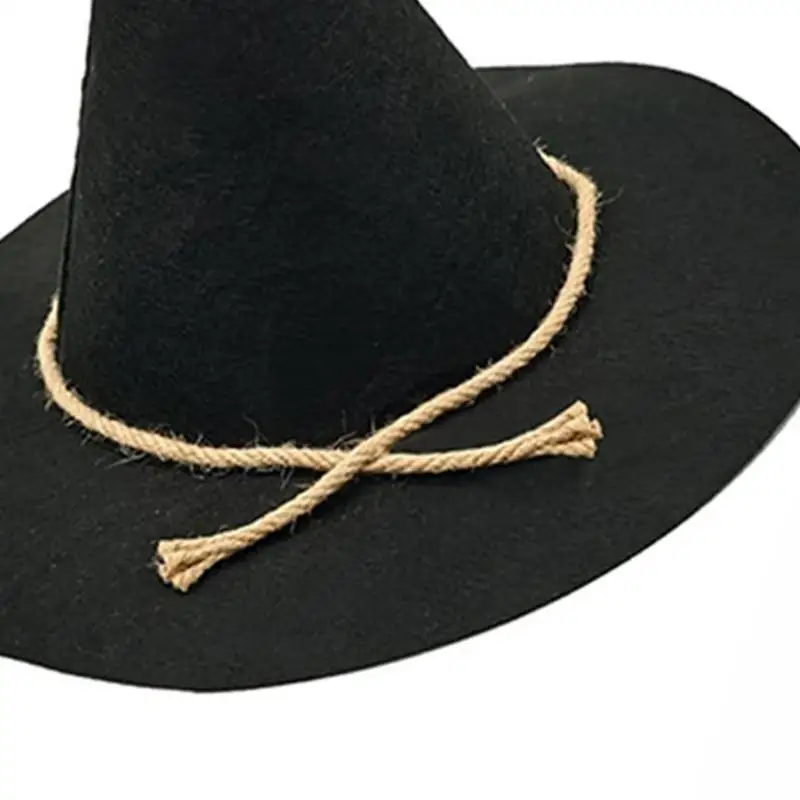 

652F Halloween Witch Wizard Hat Carnivals Party Headpieces Devil Hat Cosplay Tool for Adult Teenager Unisex Halloween Cosplay