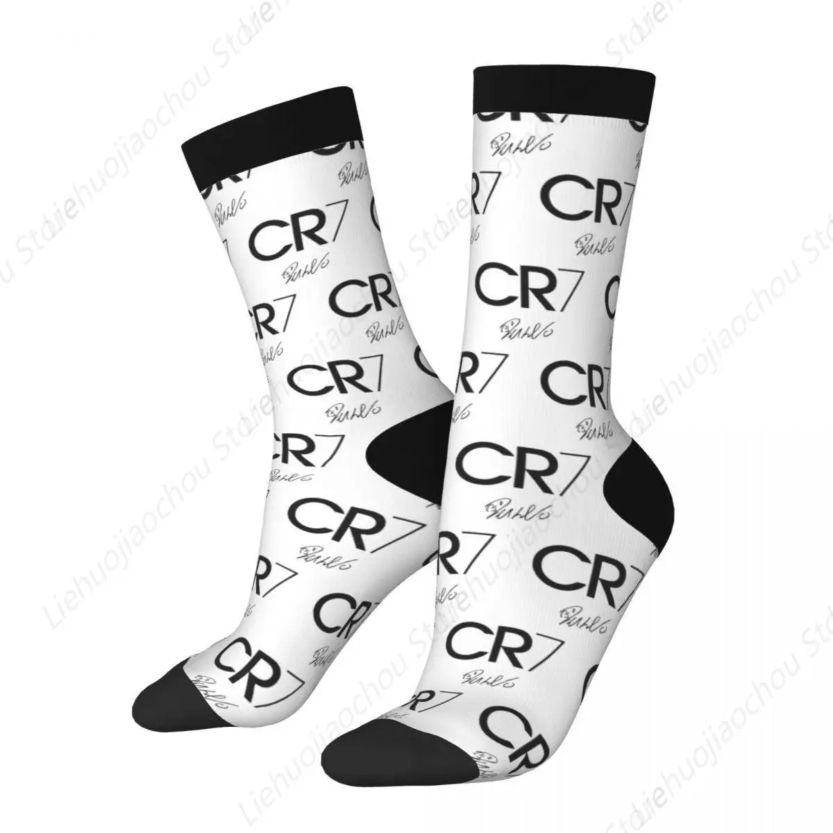 Winter Warm Harajuku Men's Women's Cristiano Ronaldo CR7 Socks Non-slip Crew Socks