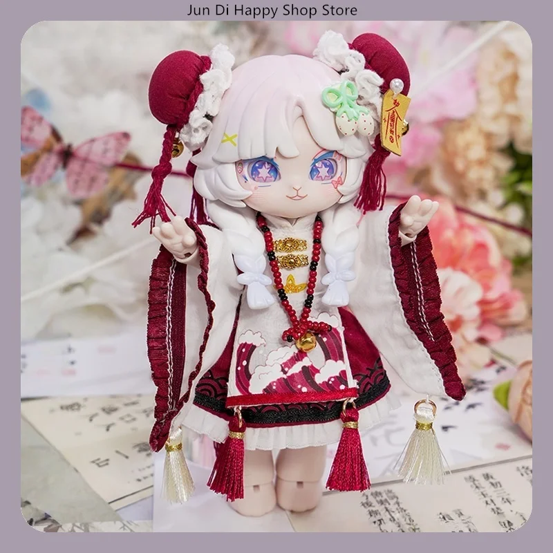 

COME4FREE 1/12 BJD кукольная одежда в китайском стиле, платье ханьфу, комплект одежды для куклы OB11