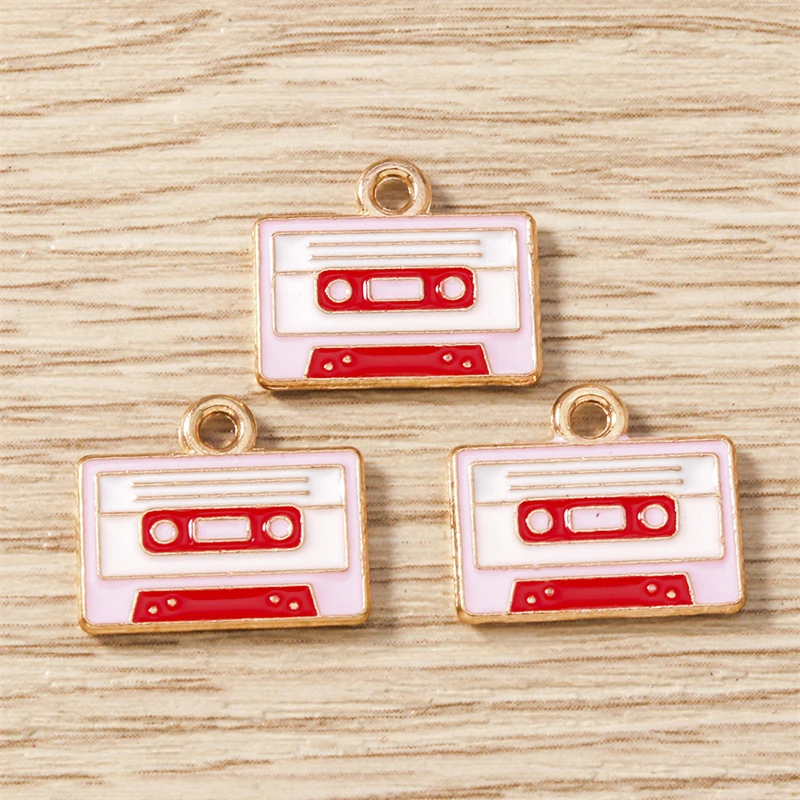 10 Stück süße Mischung Emaille Liebe Herz Buchstaben Charms Anhänger für DIY Halsketten Ohrringe Valentinstag Schmuckherstellung Zubehör – Detail 14