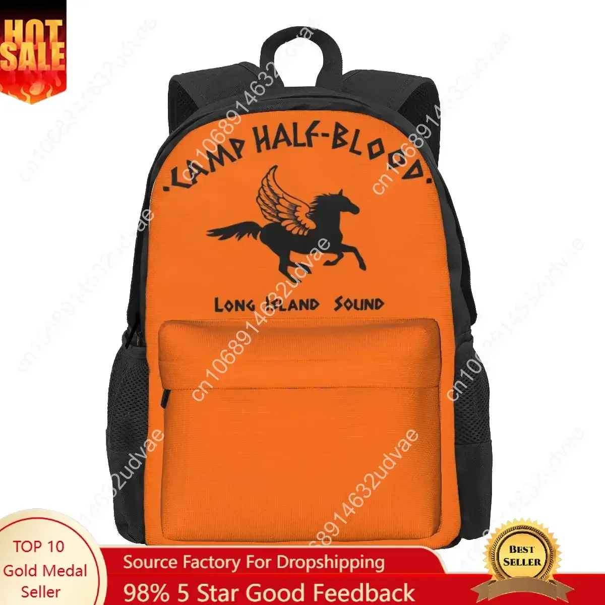CAMP HALF-BLOOD Backpacks Bookbag School Bags Cartoon Rucksack Travel Rucksack Shoulder Bag