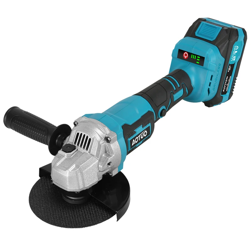 202521V Li-ion Battery 1500mAh Cordless Electric Angle Grinder Grinding Machine Brushless Rechargeable Angle Grinder