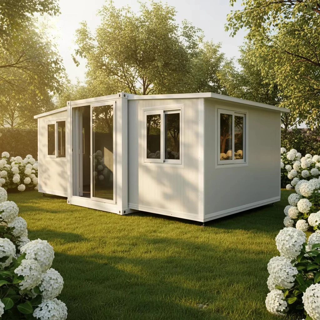Three‑Bedroom Expandable Fold‑out Prefabricated Container House Ventilated Modern Structure
