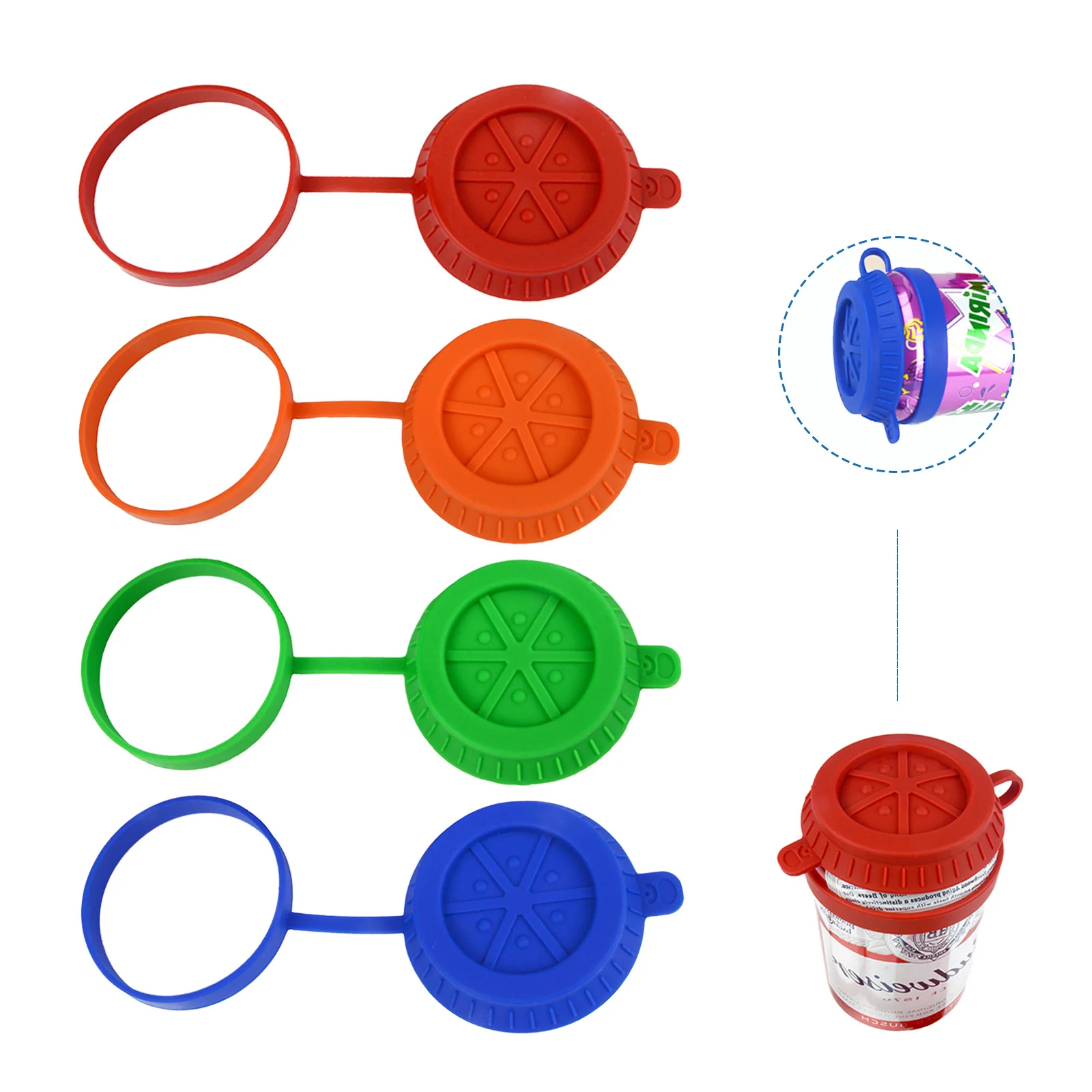 Reusable Soda Can Cover Lids [Anti-Leakage], Silicone Dustproof Can Cover for Coke, Juice, Beer and Soda, Fits Standard Cans