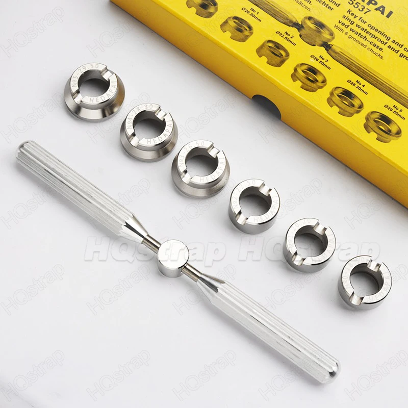 7 Pcs/set Watch Opener Repair Tool Set metal for ROLEX Wristwatch 5537 Watch Tools Clock Easy Open Watch Back Case Accessories