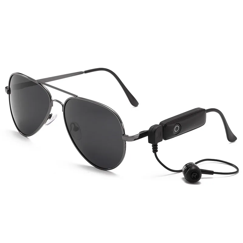 

Hot Portable Wireless Bluetooth-Compatible Headset Glasses Ultra-thin Frog Mirror Polarized Sunglasses Smart Earphone Sunglasses